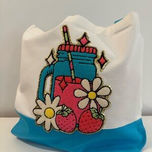 Strawberry lemonade, canvas, tote bag